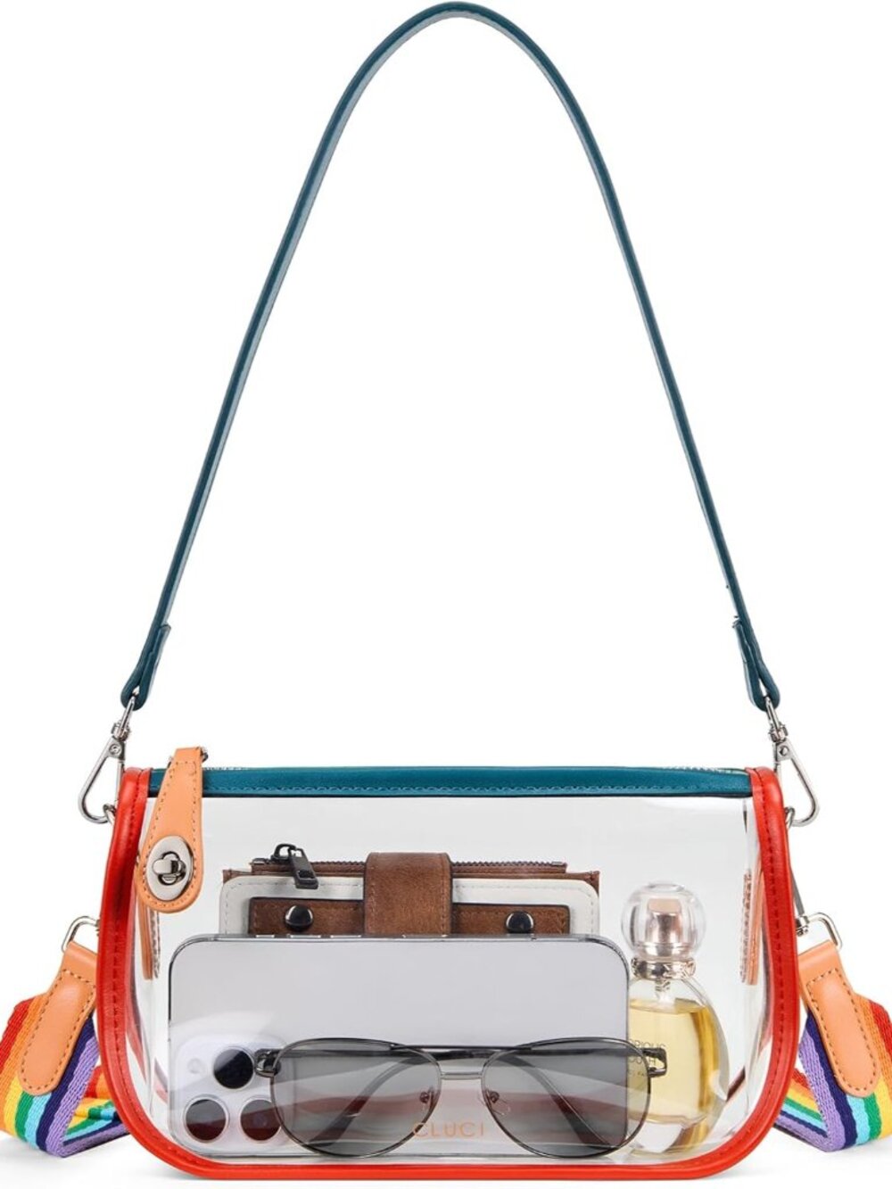 Clear Purse Crossbody Bags for Women Clear Crossbody Bag Clear Shoulder Bag for